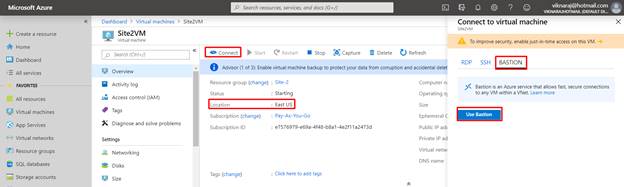 Connect Your Virtual Machine Using Bastion